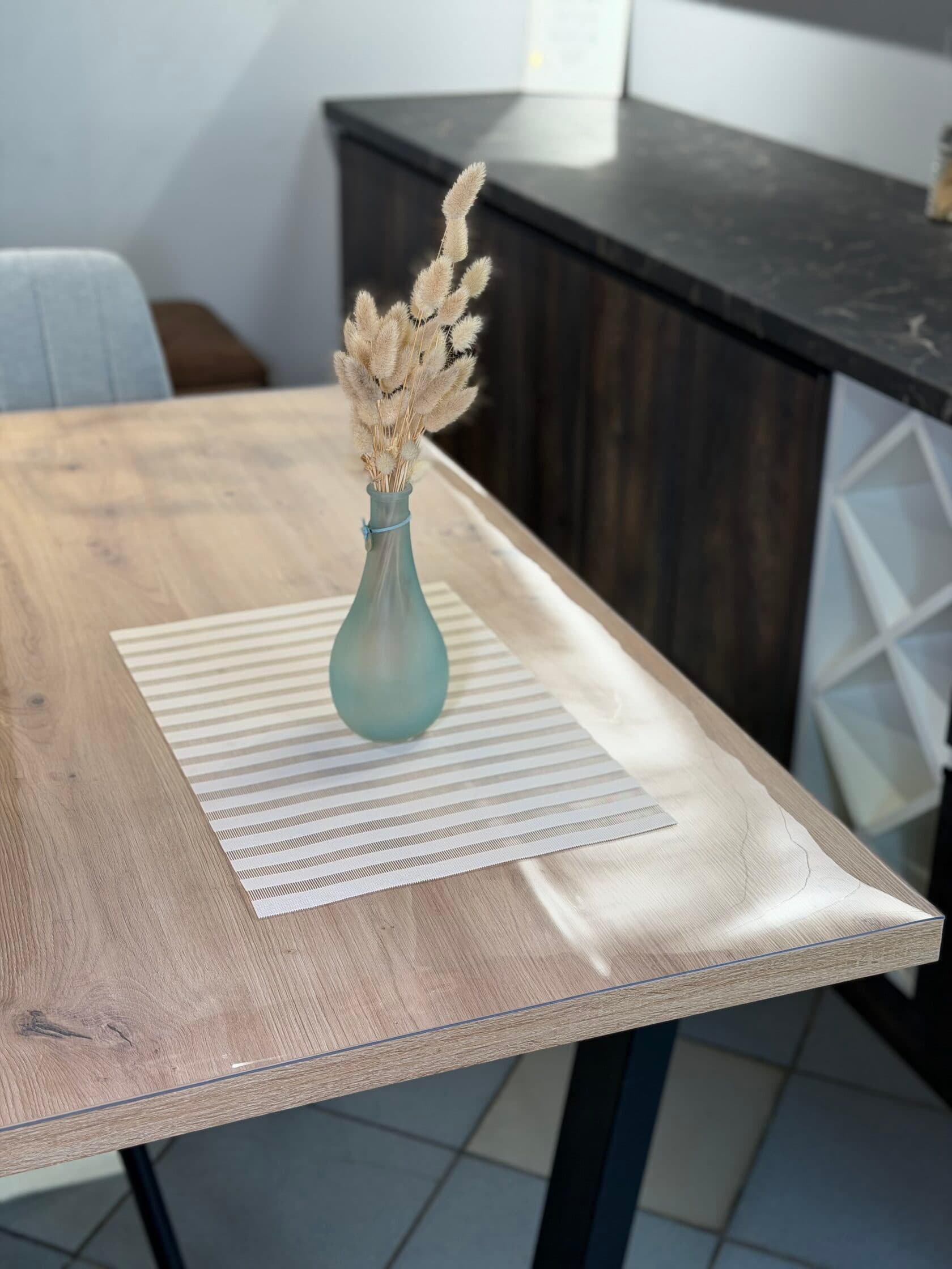 50×70 cm prozorna zaščitna podloga iz mehkega stekla, sijajna